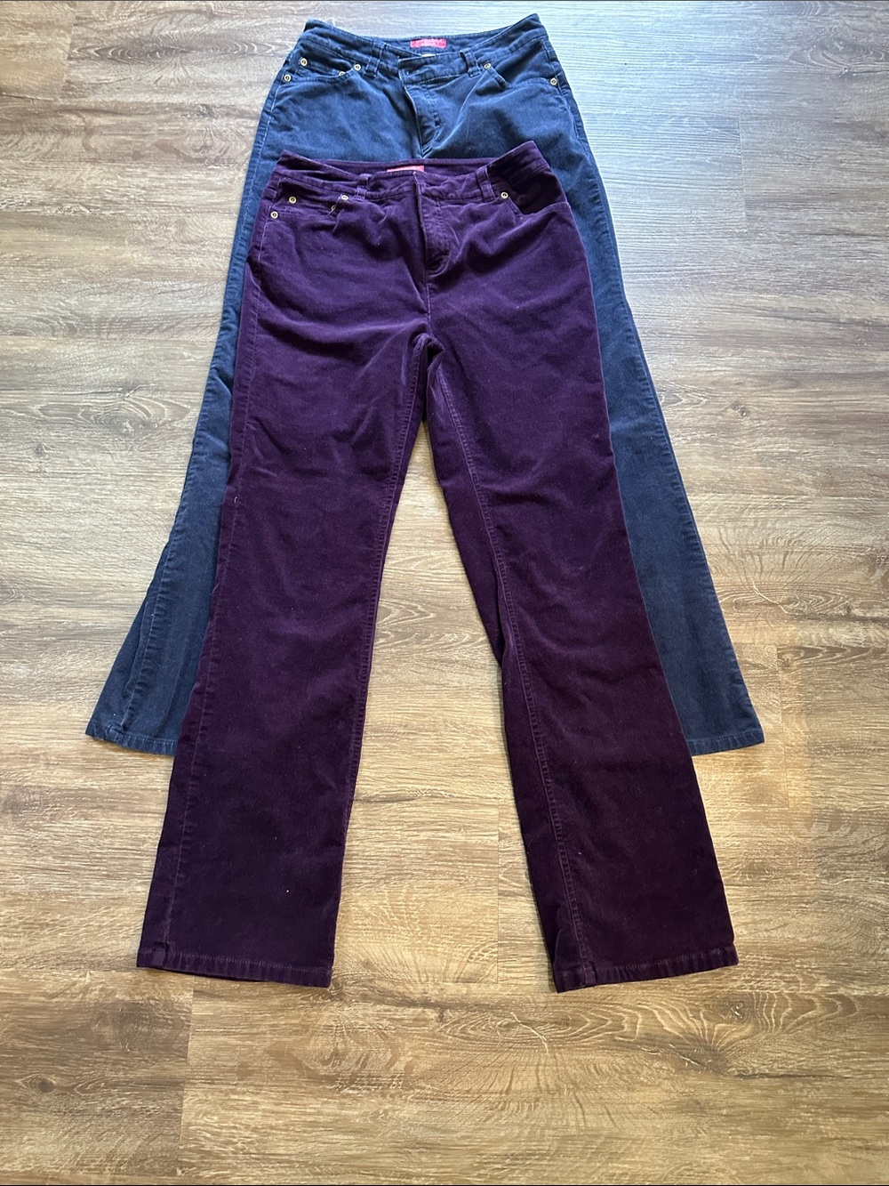 Charter Club Deep Plum Corduroy Straight-Leg Jeans